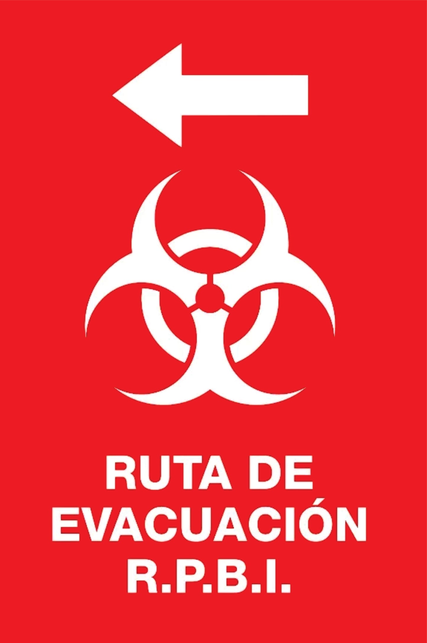 RUTA DE EVACUACION R.P.B.I - IZQUIERDA