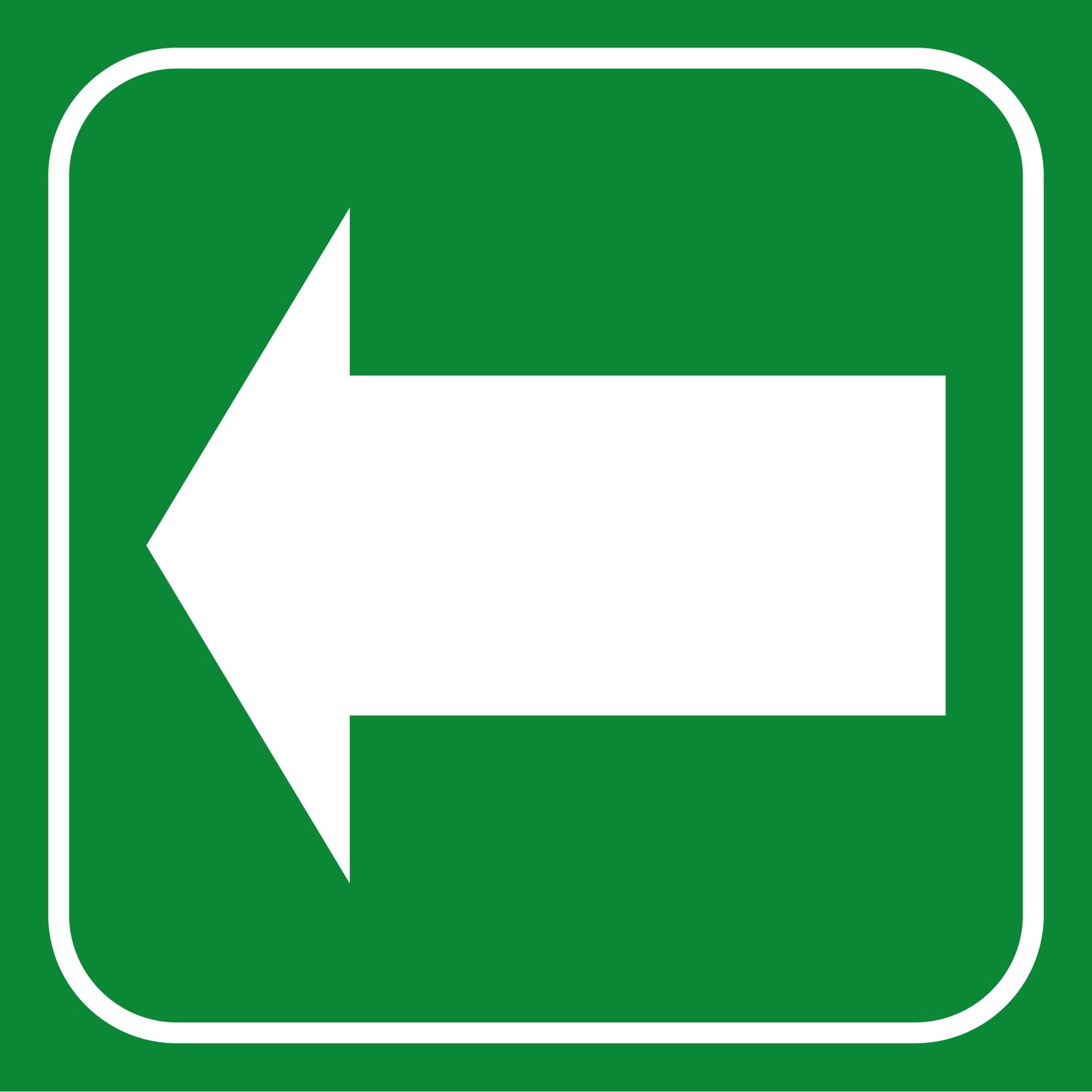 Señalética flecha hacia la Izquierda