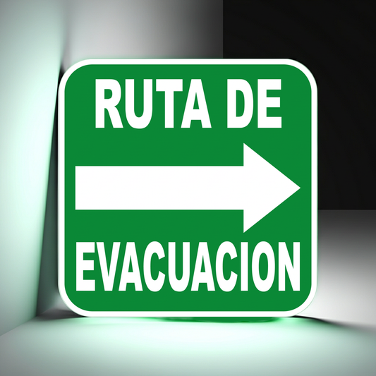Ruta de Evacuación Derecha | Estireno Calibre 30