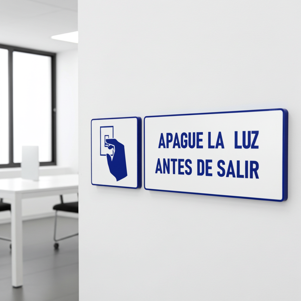 APAGUE LA LUZ ANTES DE SALIR