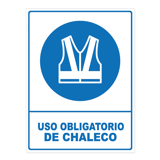 uso obligatorio de chaleco