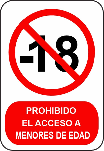 PROHIBIDO EL ACCESO A MENORES DE EDAD