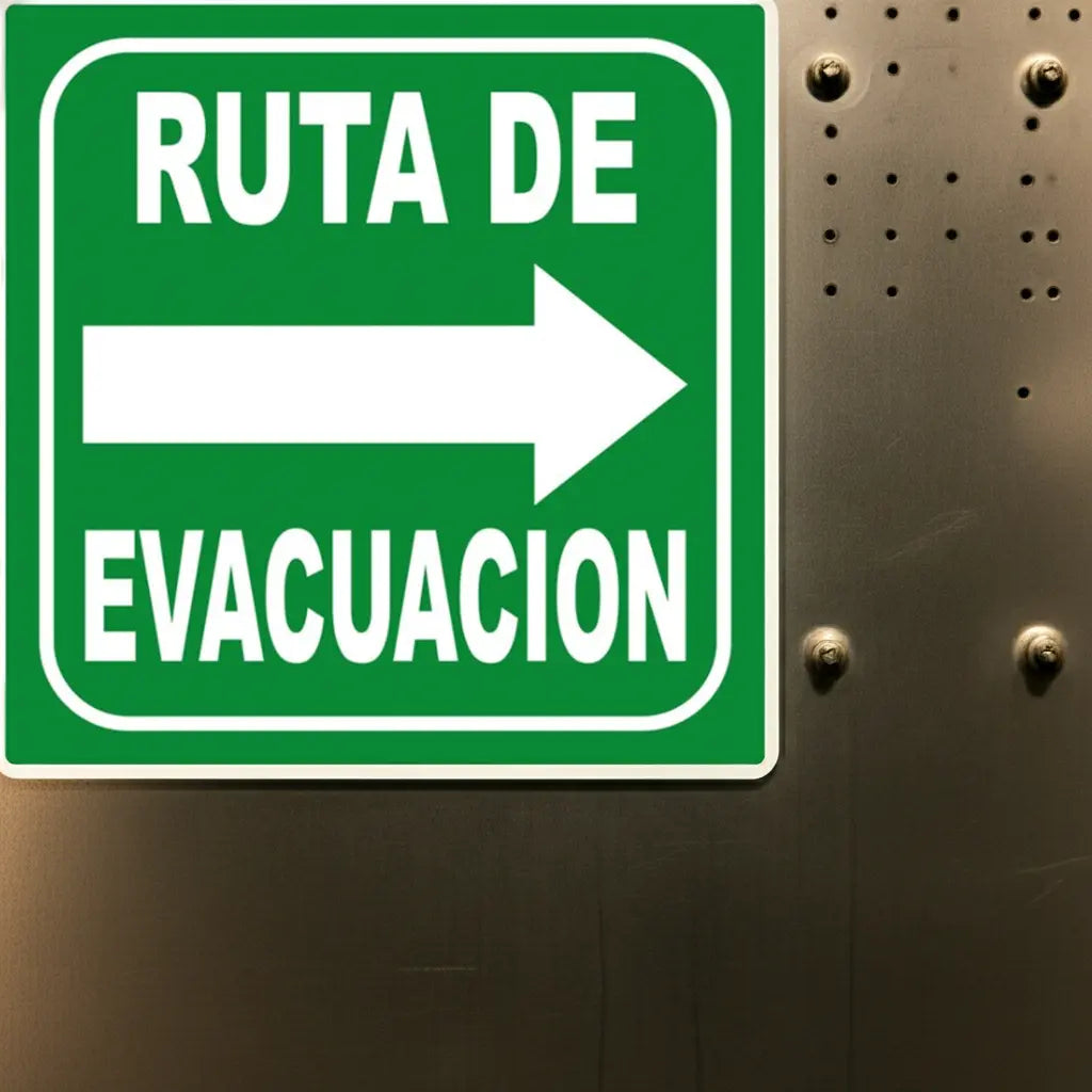 Ruta de Evacuación Derecha | Estireno Calibre 30