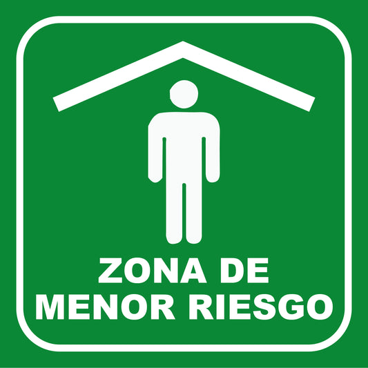 Señalética Zona de Menor Riesgo