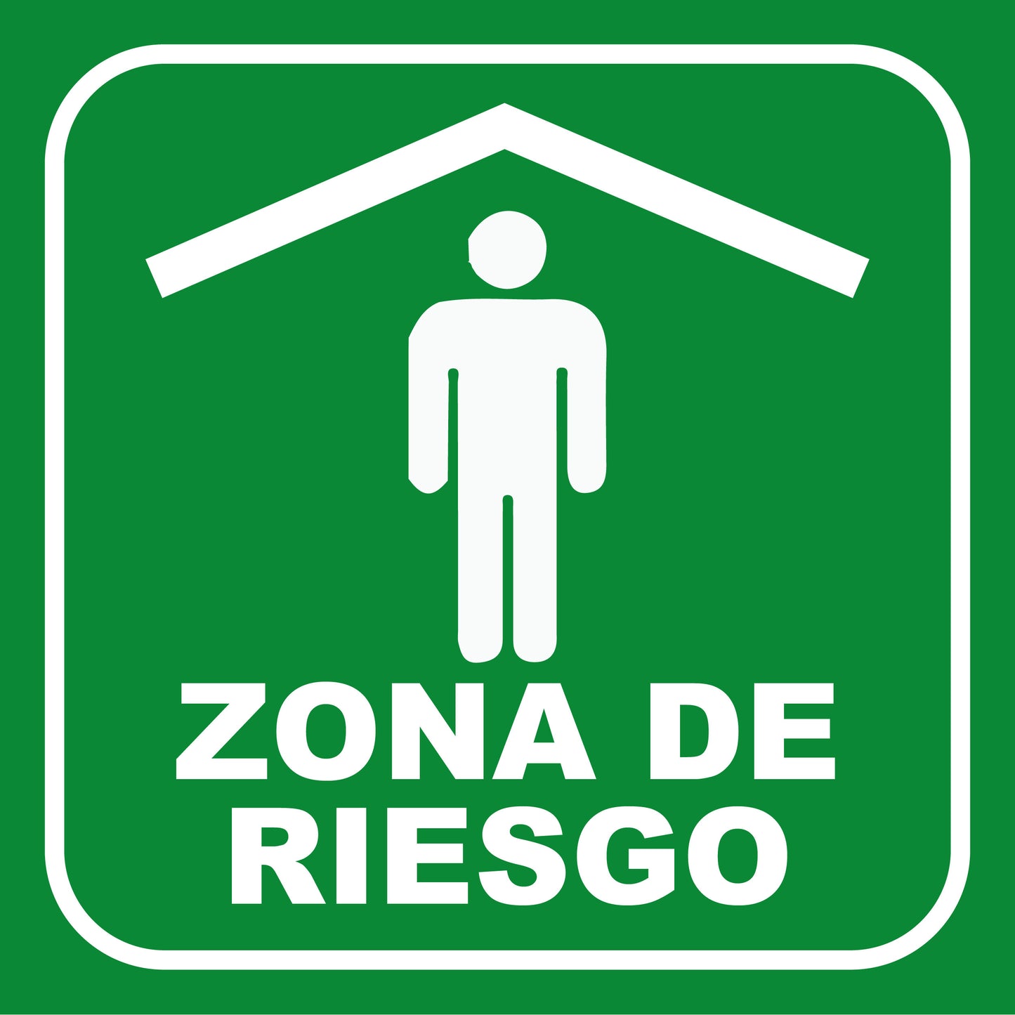 Señalética Zona de Riesgo