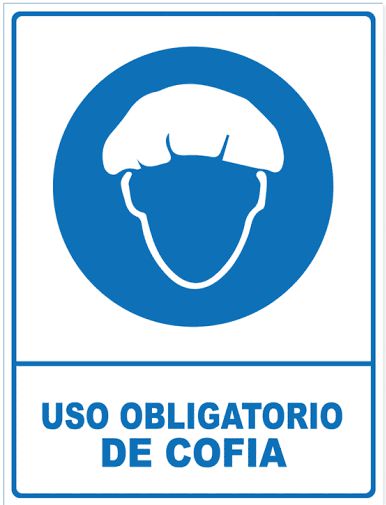 Uso Obligatorio de Cofia