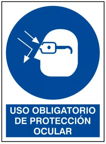 Señalamiento "Uso Obligatorio de Protección Ocular"