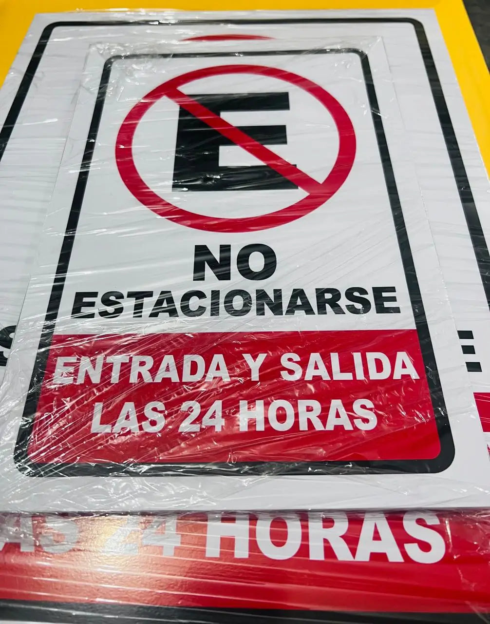 KIT 3 Piezas Prohibido estacionarse | Trovicel 3mm| ¿Se estacionan donde no deben?