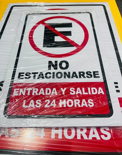 KIT 3 Piezas Prohibido estacionarse | Trovicel 3mm| ¿Se estacionan donde no deben?