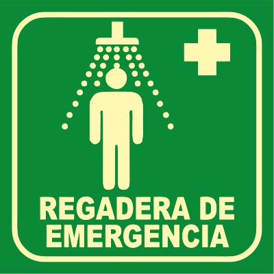 Regadera de Emergencia Fotoluminiscente