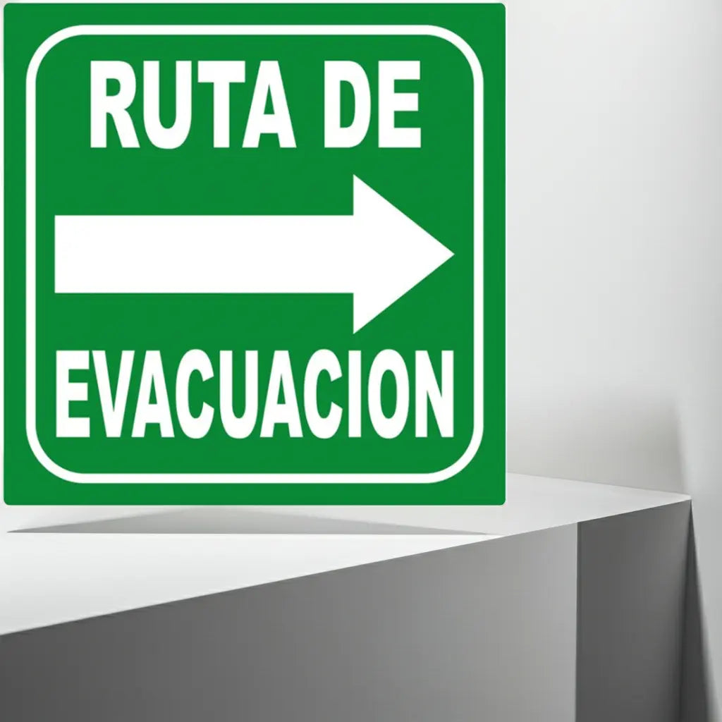 Ruta de Evacuación Derecha | Estireno Calibre 30