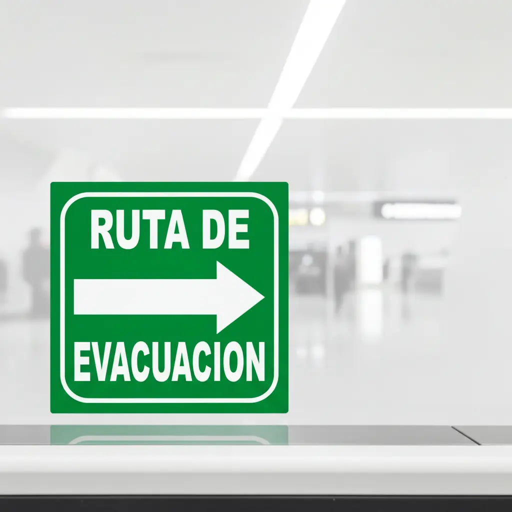 Ruta de Evacuación Derecha | Estireno Calibre 30