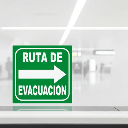 Ruta de Evacuación Derecha | Estireno Calibre 30