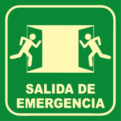 Salida de Emergencia Fotoluminiscente