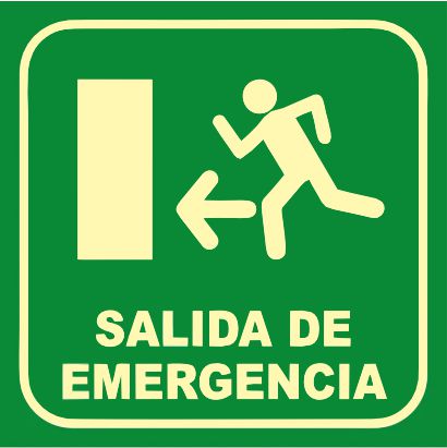 Salida de Emergencia Izquierda  Fotoluminiscente