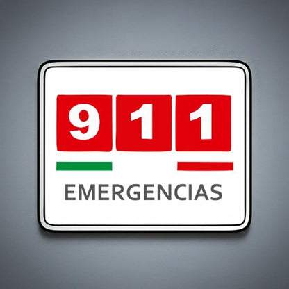 Señalamiento 911 Emergencias | Estireno | Frankar Señalamientos