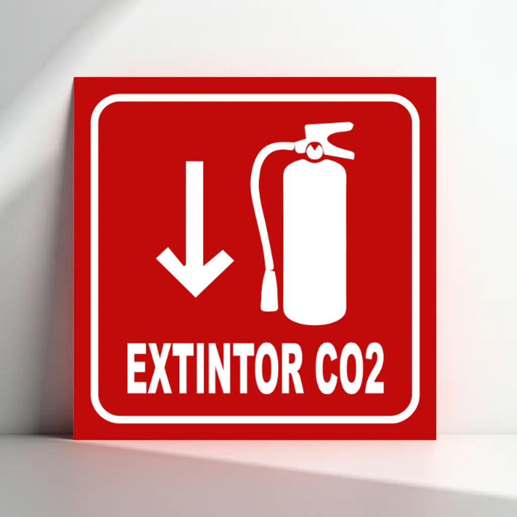 Señalamiento Extintor CO₂ | Estireno | Frankar Señalamientos