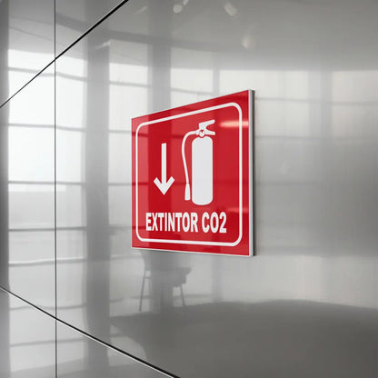 Señalamiento Extintor CO₂ | Estireno | Frankar Señalamientos