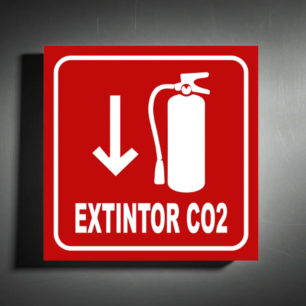 Señalamiento Extintor CO₂ | Estireno | Frankar Señalamientos