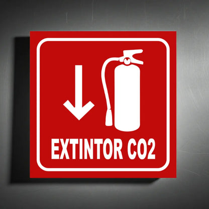 Señalamiento Extintor CO₂ | Estireno | Frankar Señalamientos