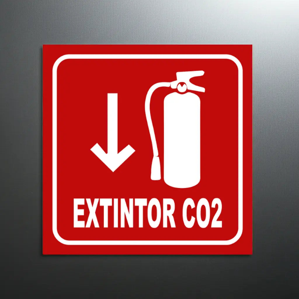 Señalamiento Extintor CO₂ | Estireno | Frankar Señalamientos