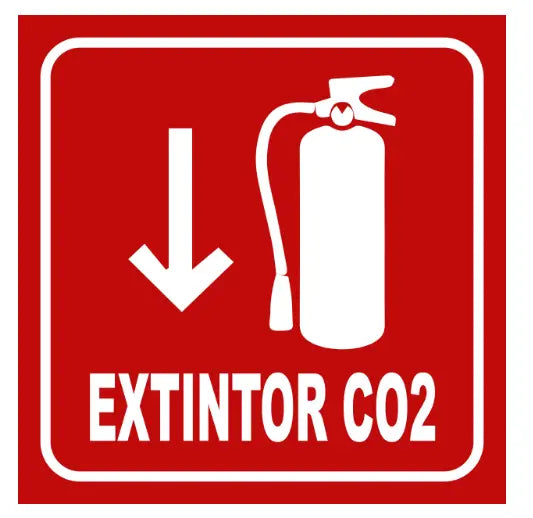 Señalamiento Extintor CO₂ | Estireno | Frankar Señalamientos