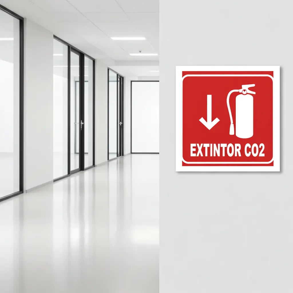 Señalamiento Extintor CO₂ | Estireno | Frankar Señalamientos