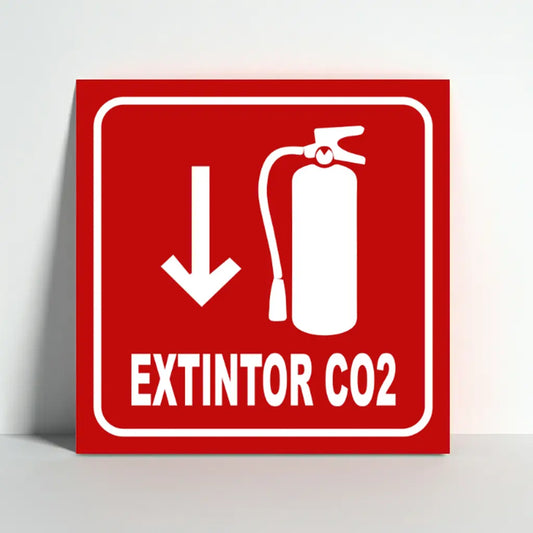 Señalamiento Extintor CO₂ | Estireno | Frankar Señalamientos