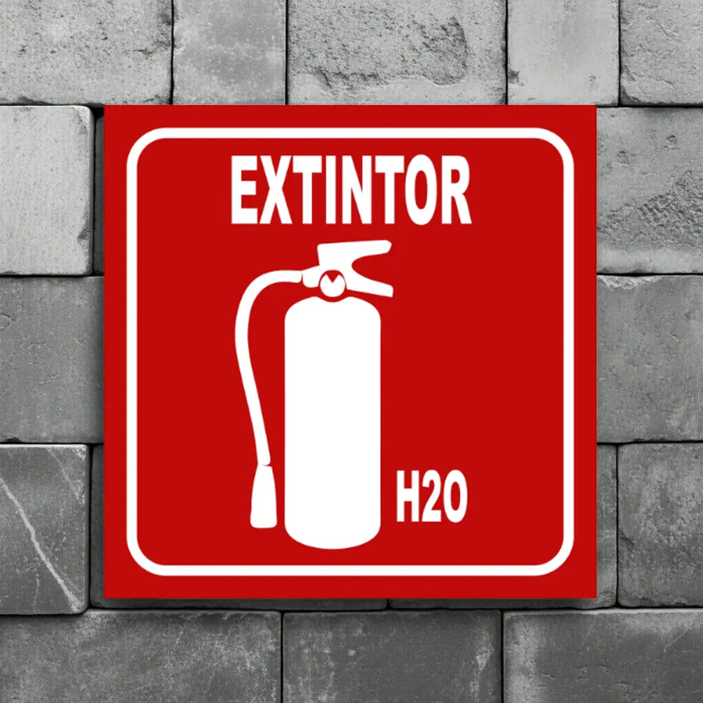 Señalamiento Extintor H₂O | Estireno | Frankar