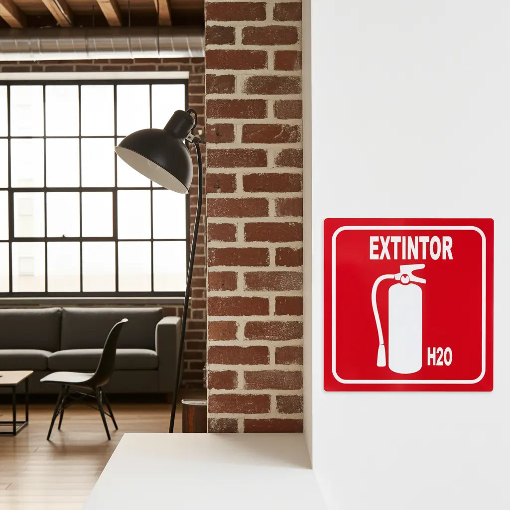 Señalamiento Extintor H₂O | Estireno | Frankar