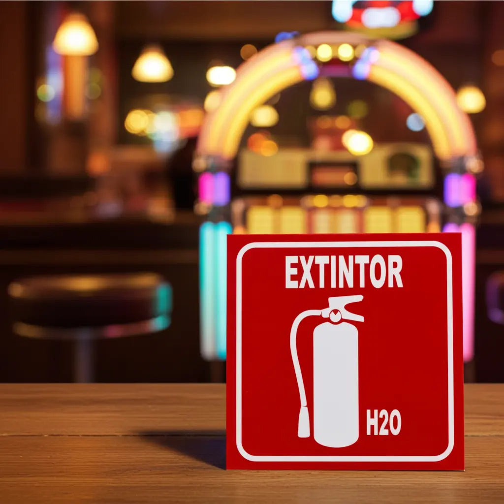 Señalamiento Extintor H₂O | Estireno | Frankar