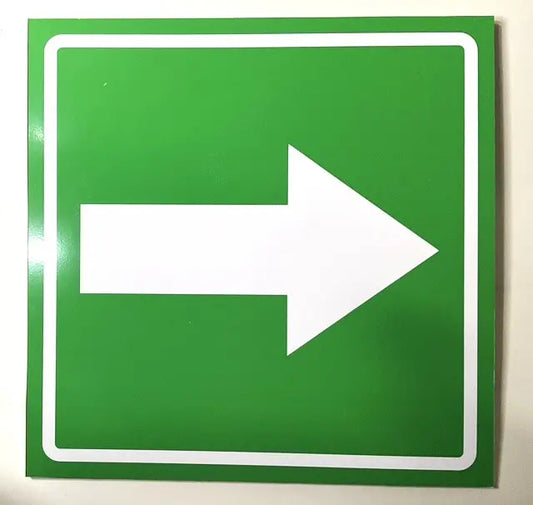Señalamiento Flecha Direccional 20x20 | Estireno