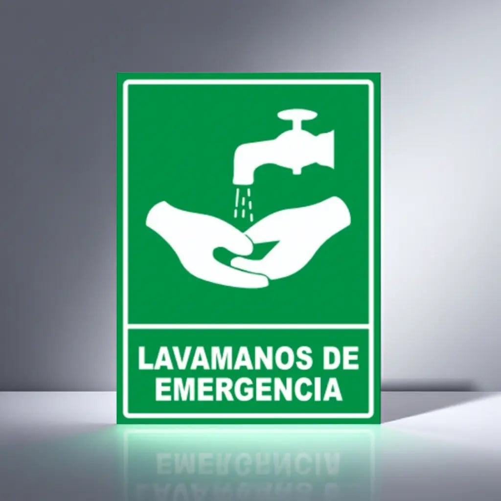 Señalamiento Lavamanos de Emergencia | Estireno | Frankar