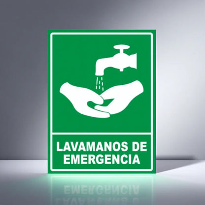 Señalamiento Lavamanos de Emergencia | Estireno | Frankar