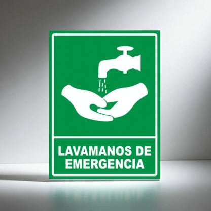 Señalamiento Lavamanos de Emergencia | Estireno | Frankar