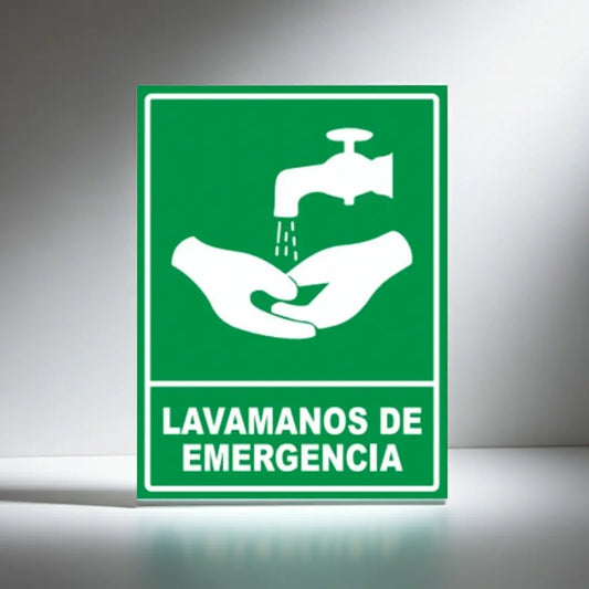 Señalamiento Lavamanos de Emergencia | Estireno | Frankar