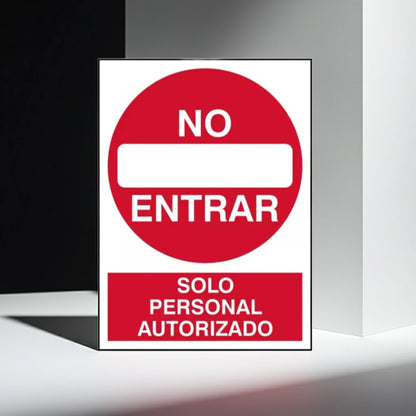 No Entrar Solo Personal Autorizado | Frankar