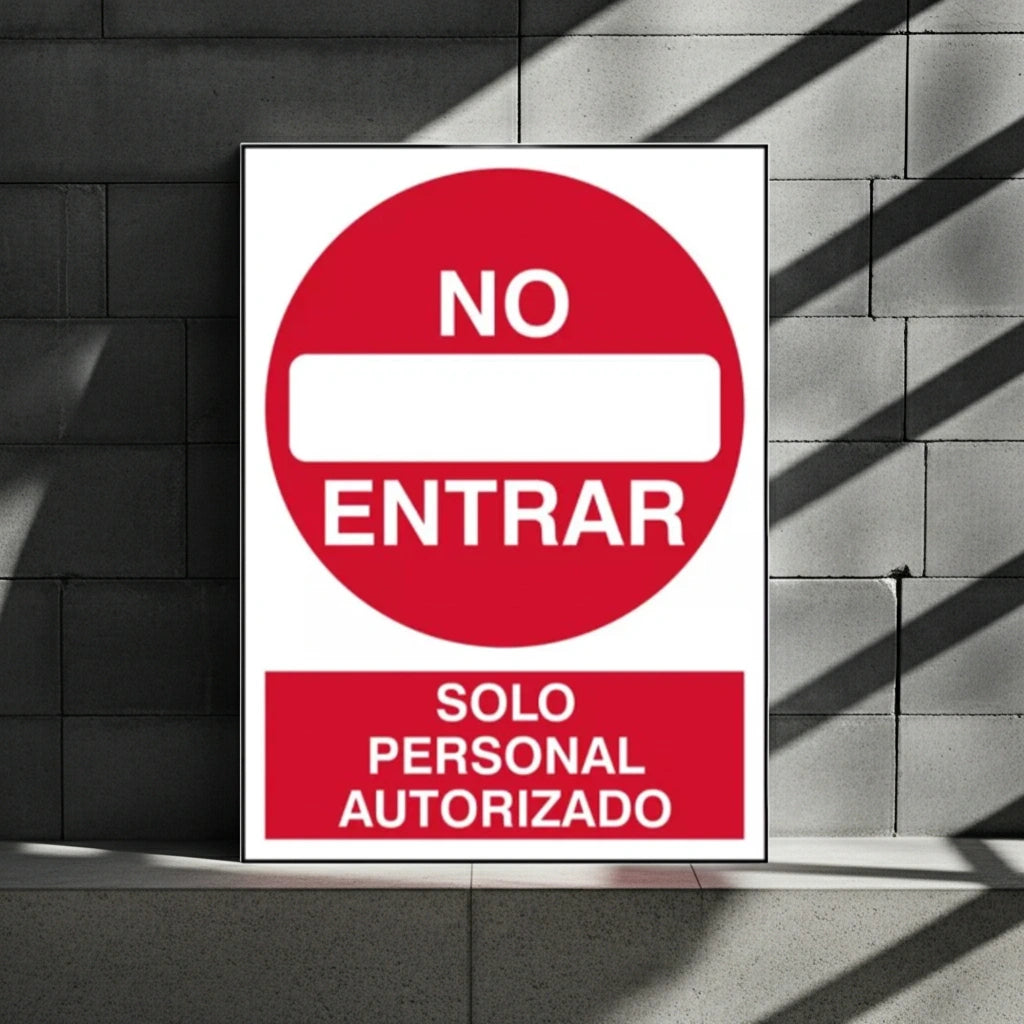 No Entrar Solo Personal Autorizado | Frankar