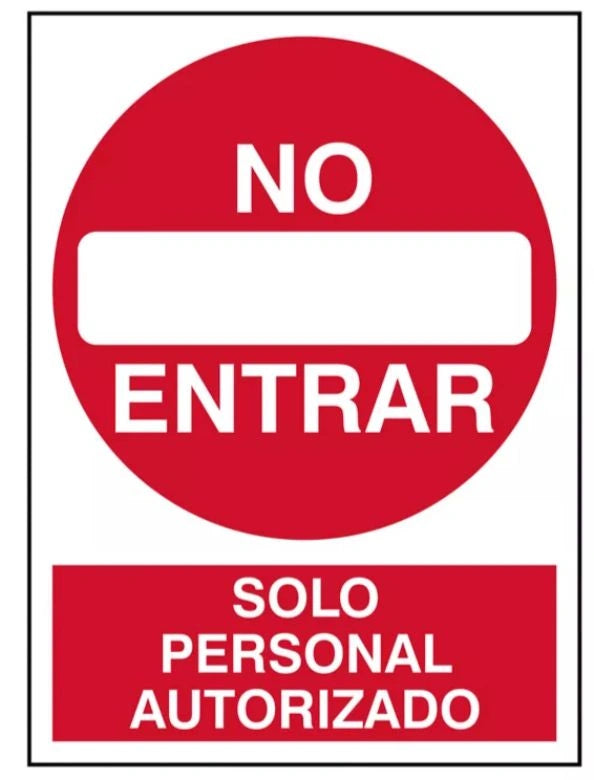 No Entrar Solo Personal Autorizado | Frankar