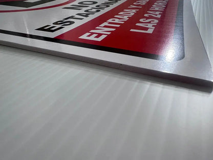 KIT 3 Piezas Prohibido estacionarse | Trovicel 3mm| ¿Se estacionan donde no deben?