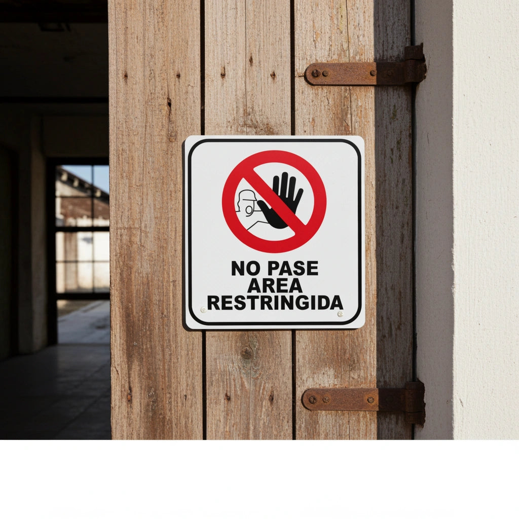 No Pase Área Restringida | Señalamiento | Frankar