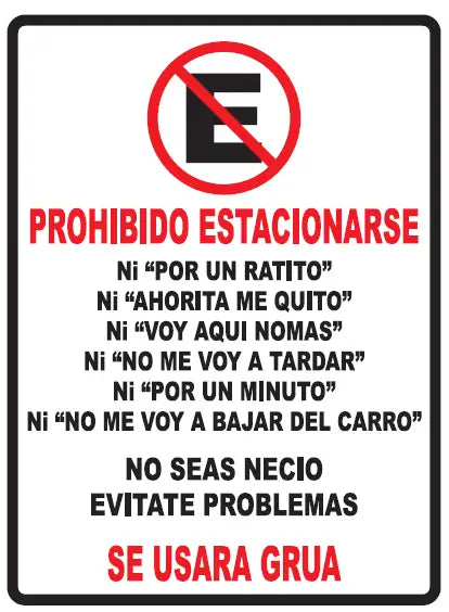 KIT 3 Piezas Prohibido estacionarse | Trovicel 3mm| ¿Se estacionan donde no deben?