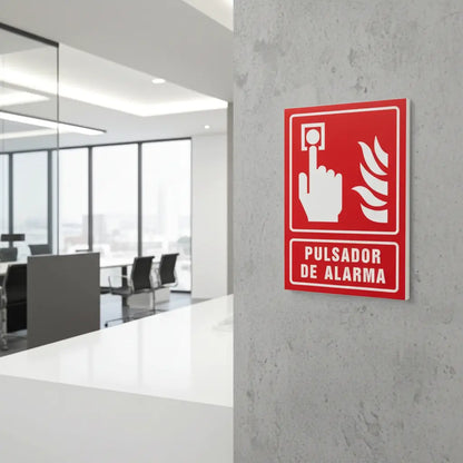 Señalamiento Pulsador de Alarma | Estireno | Frankar Señalamientos