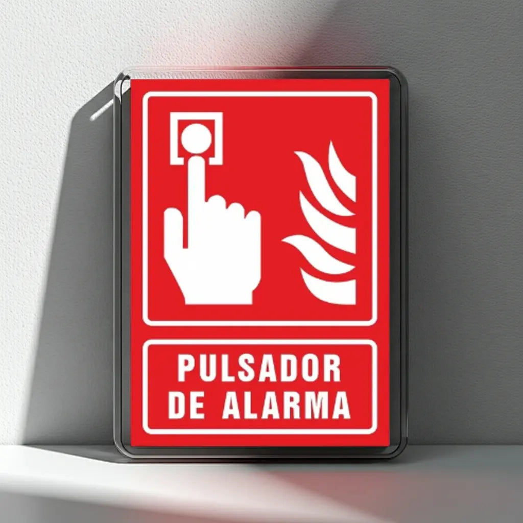 Señalamiento Pulsador de Alarma | Estireno | Frankar Señalamientos