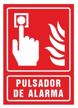 Señalamiento Pulsador de Alarma | Estireno | Frankar Señalamientos
