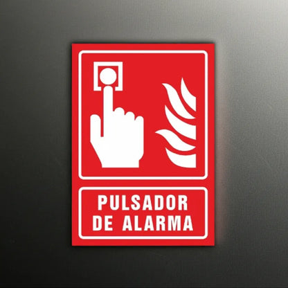 Señalamiento Pulsador de Alarma | Estireno | Frankar Señalamientos