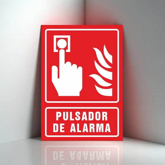 Señalamiento Pulsador de Alarma | Estireno | Frankar Señalamientos
