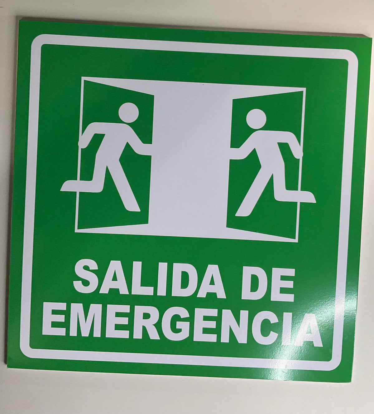 Señalamiento "Salida de Emergencia" | 25 x 25 cm | Estireno Calibre .30