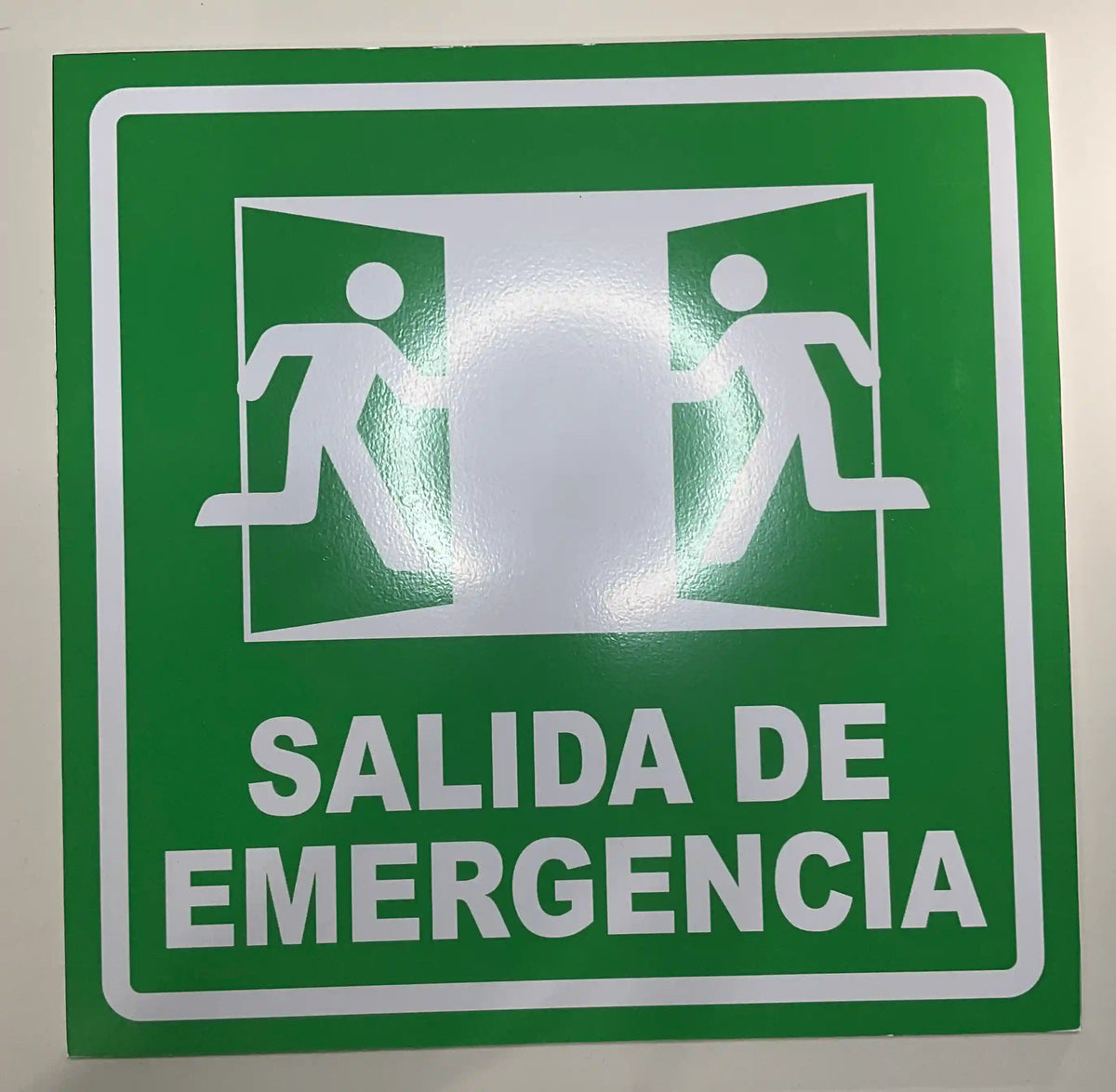 Señalamiento "Salida de Emergencia" | 25 x 25 cm | Estireno Calibre .30