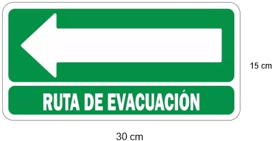 Ruta de evacuación IZQUIERDA